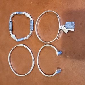 white house black market blue Bracelets set